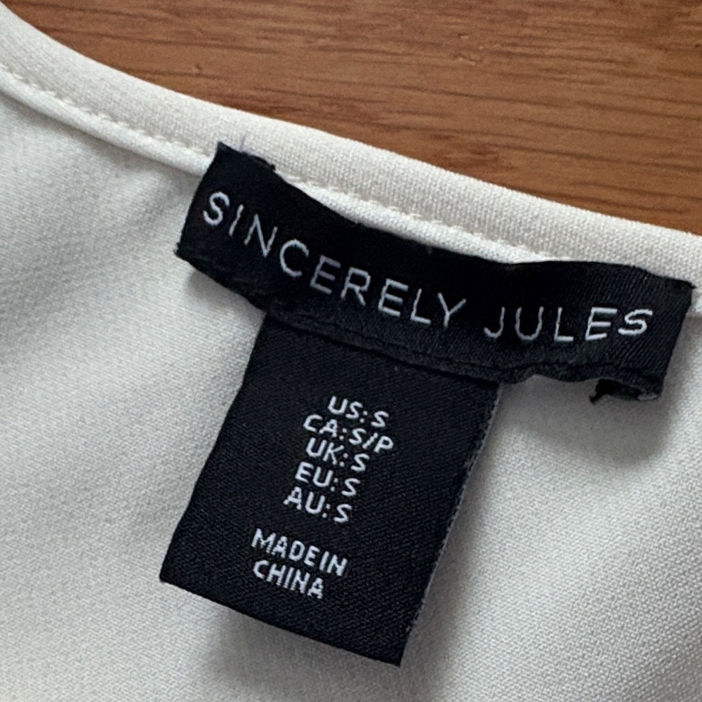 Sincerely Jules Cream Wide Leg Jumpsuit - Picture 9 of 9